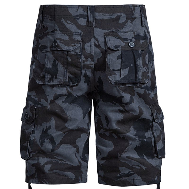 Men's Camo Cargo Shorts Below The Knee with Pockets - Relaxed Fit, Durable Fabric