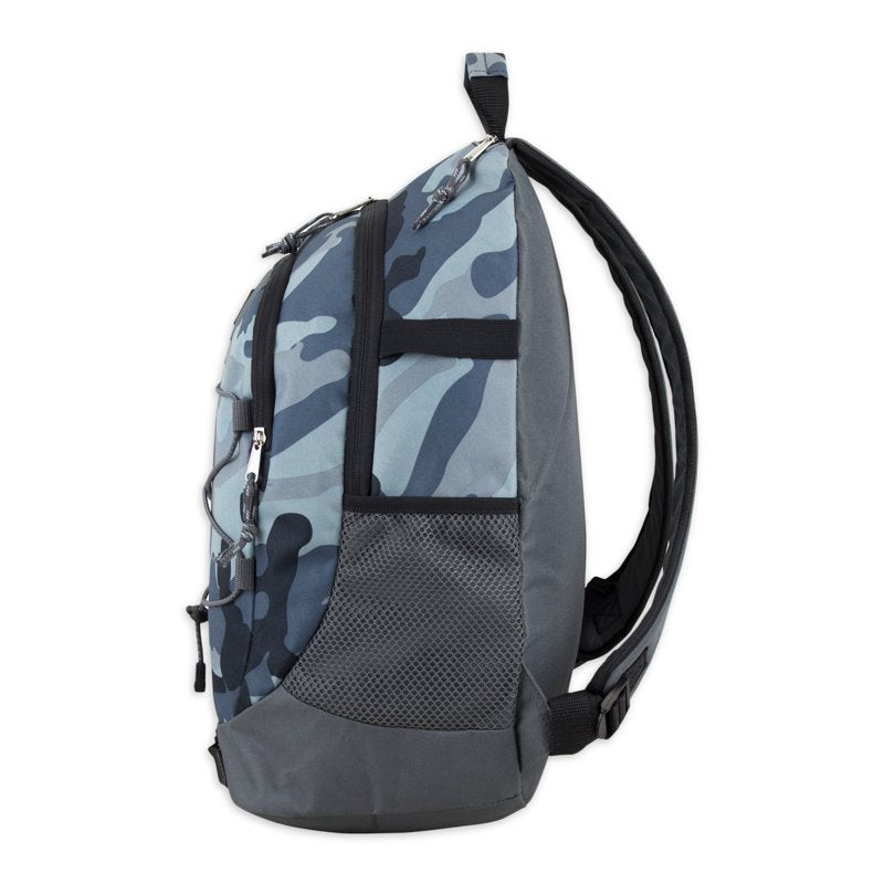 Unisex Athleisure Backpack with Spacious Compartments and Water Bottle Pockets