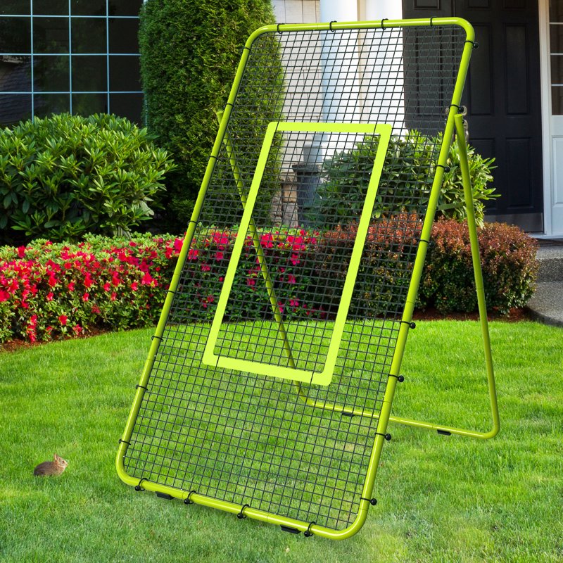 Multi-Sport Rebounder Net - Adjustable Soccer Baseball Volleyball Training Net for Kids & Adults