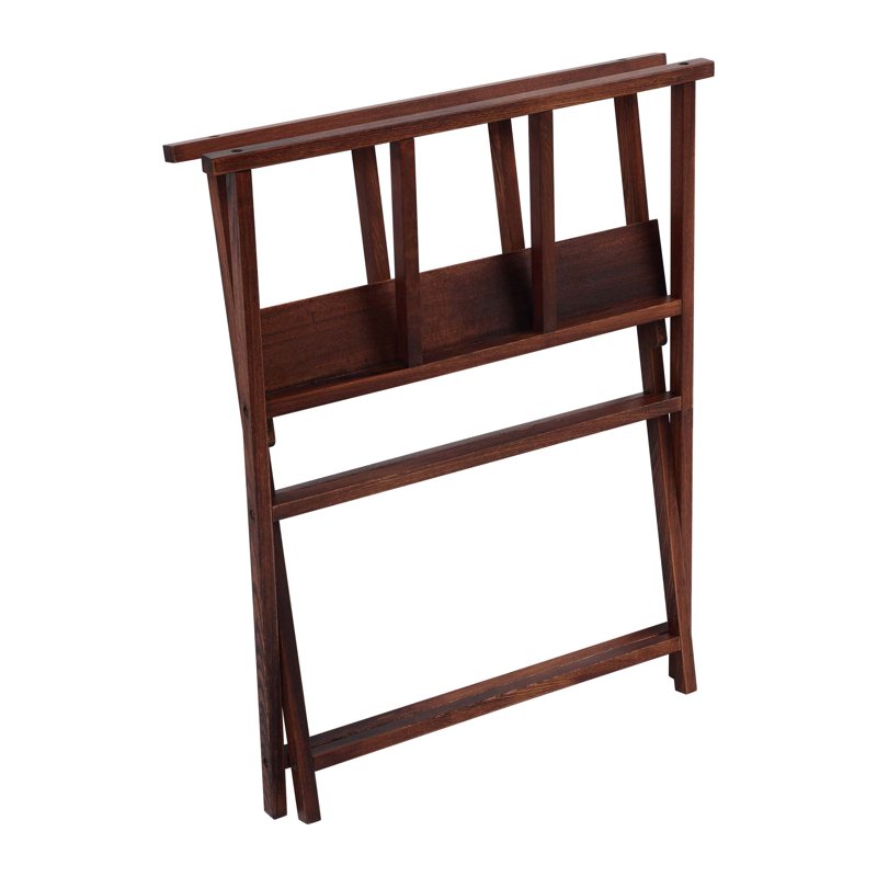 Foldable Wooden Art Display Rack for Artwork & Canvas Storage