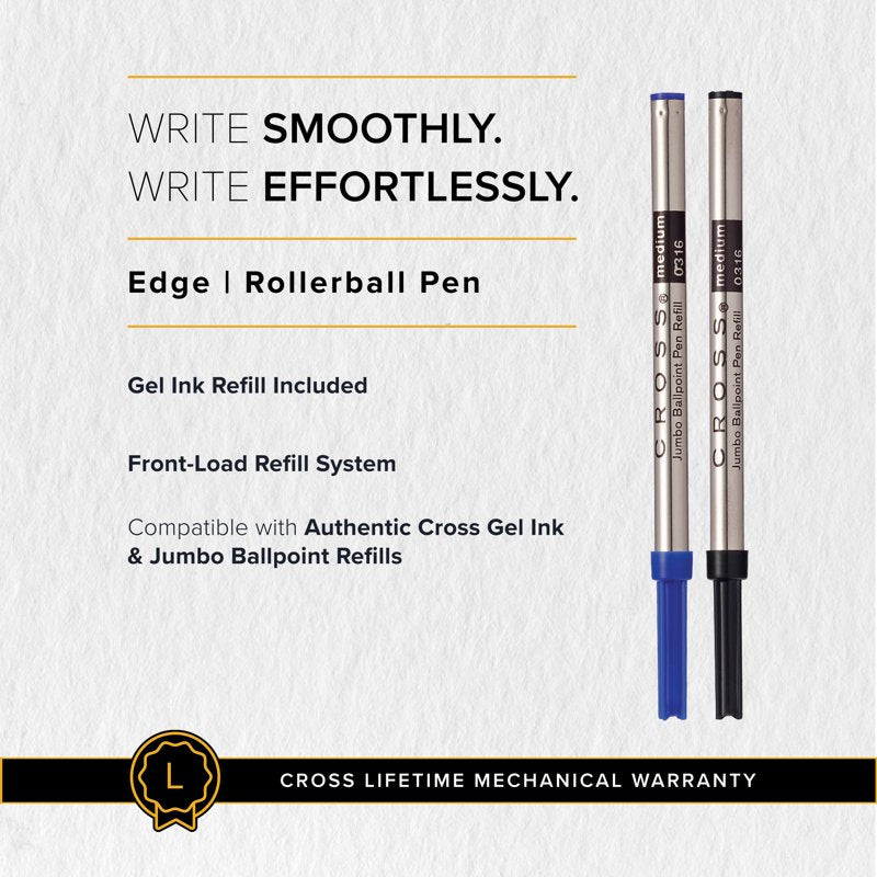 Capless Gel Rollerball Pen with Slide-Open Mechanism - Durable Office Writing Instrument