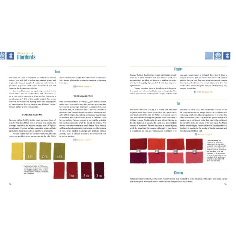 Natural Dyeing Book: Principles, Experiments & Results for Textile Artists