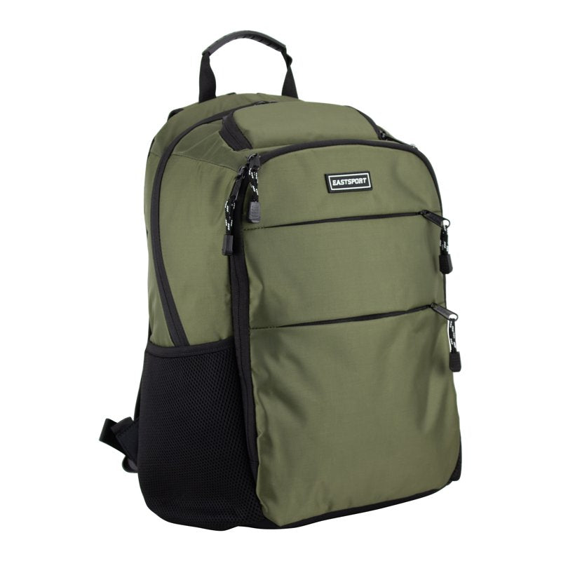 Unisex 17-Inch Lifestyle Backpack with Sunglasses Pocket - Army Green