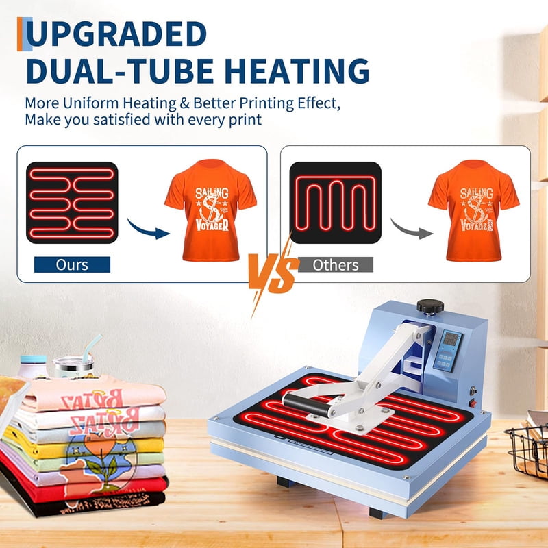 Large Commercial Heat Press Machine 16x24 for Sublimation T-Shirts & Fabrics