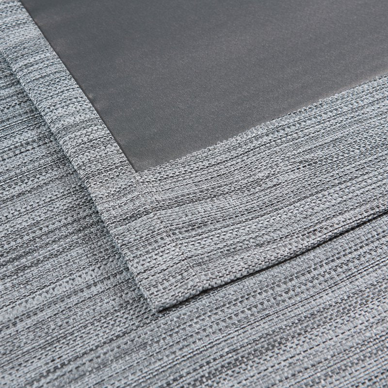 Blackout Curtain Panel Pair - Gray, 52x84 Inches, Textured Fabric, Grommets