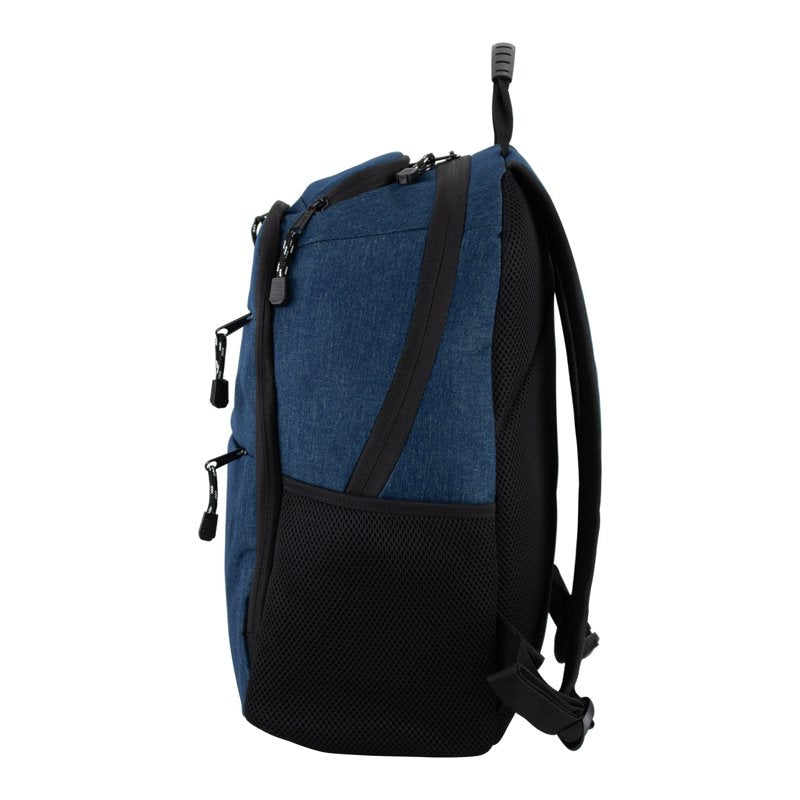 Unisex 17-Inch Lifestyle Backpack with Laptop & Sunglasses Pocket - Teal Heather Chambray