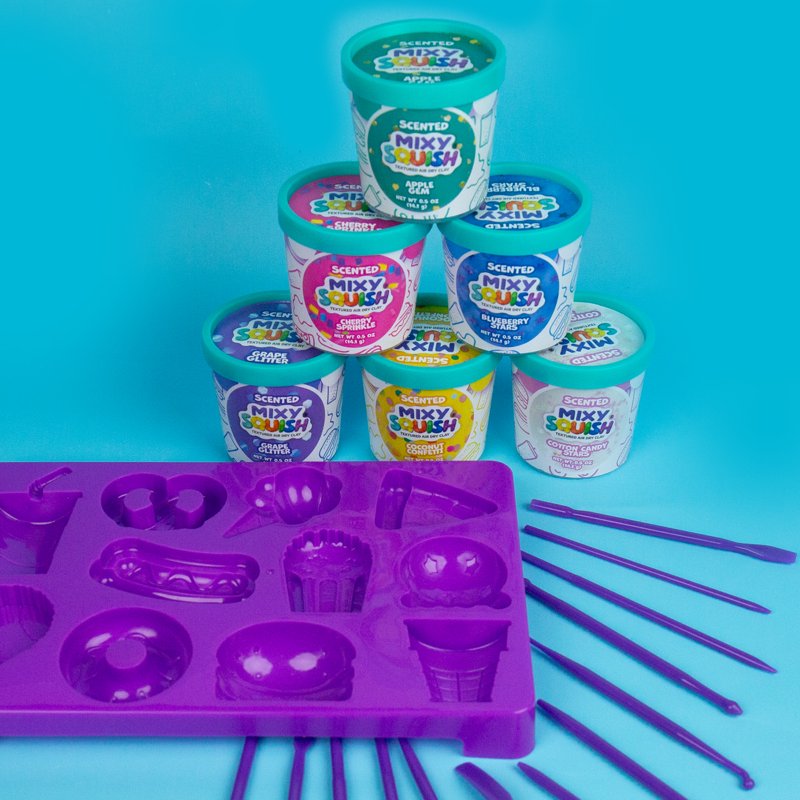 Kids Scented Air-Dry Clay Snack Shop Kit for Creative Play Ages 3+