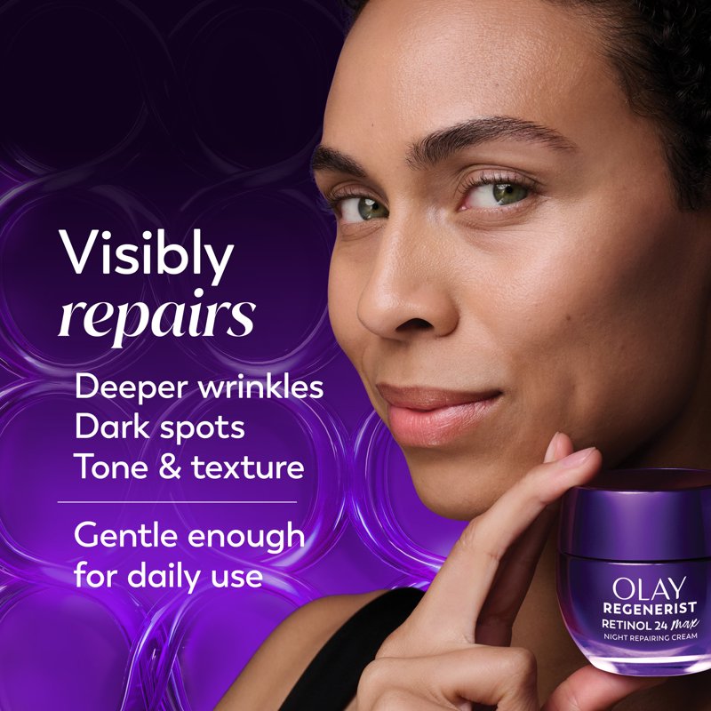 Retinol 24 Max Night Moisturizer with Triple Collagen Peptide - Fragrance-Free, 1.7 oz