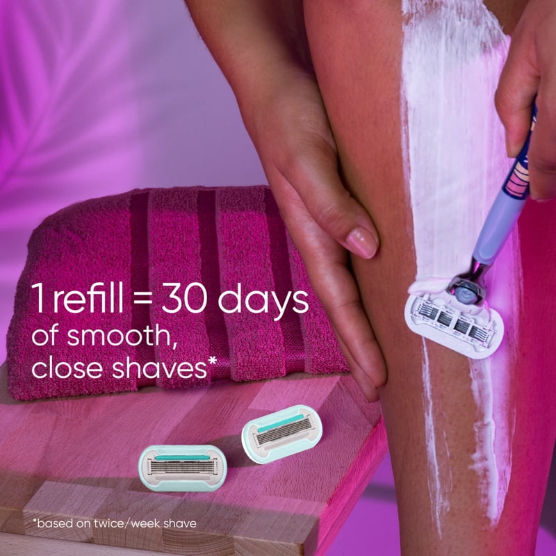 Venus Extra Smooth Razor Refills - 6 Count for Long-Lasting Shaves