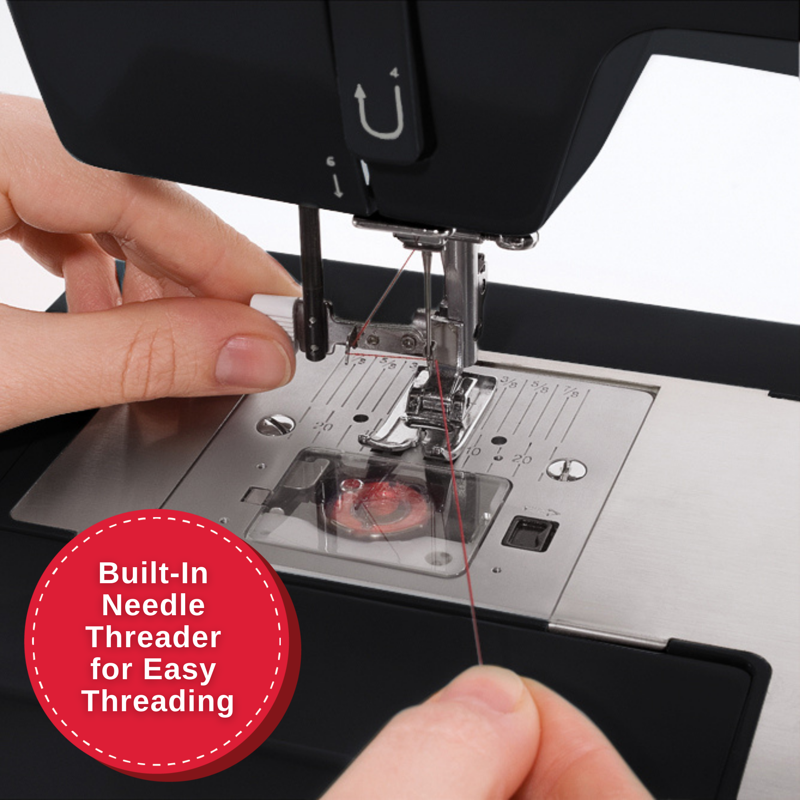 Heavy Duty Sewing Machine with 110 Stitch Applications and Accessories