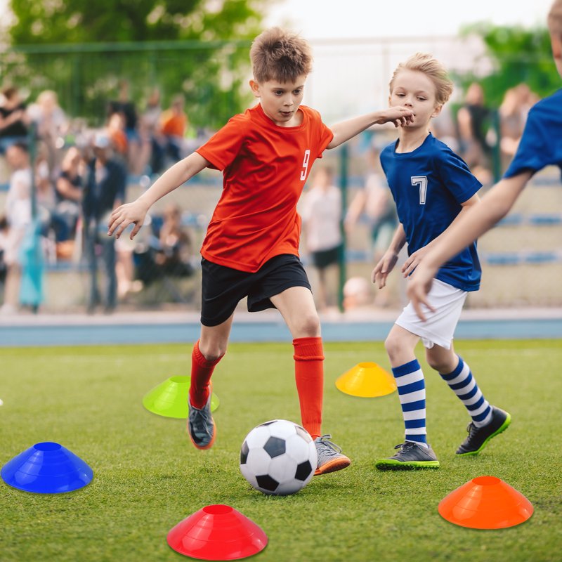 30 Pcs Disc Cones - Agility Training Cones with Carry Bag for Soccer, Football, Basketball