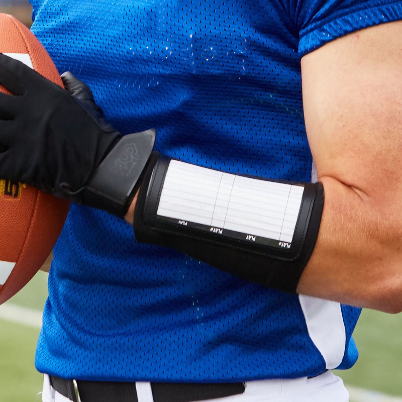 Youth Wristband Playbook with Single Card for Sports Communication - Royal