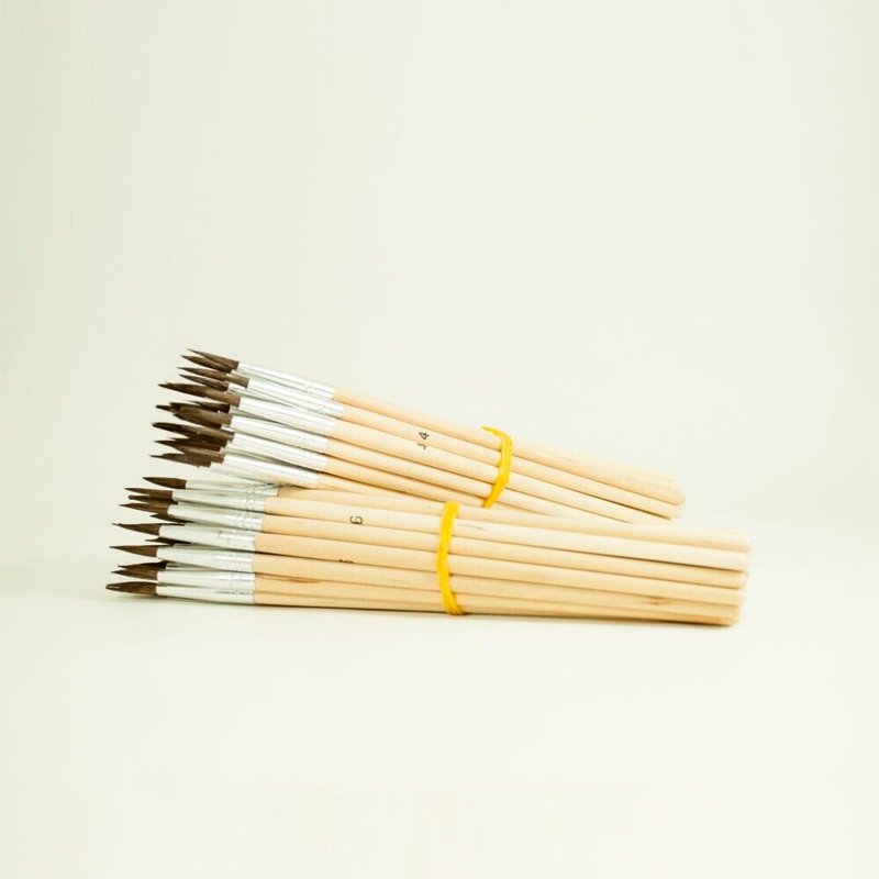 Watercolor Brush Set with Camel Hair - 144 Pieces for Artists