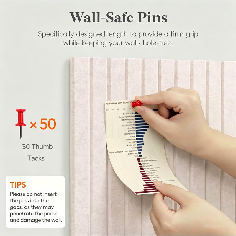 Large Felt Bulletin Board 48x36 Inches - Pack of 12 Wall Tiles with Pushpins