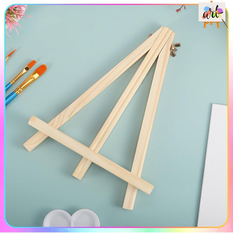 9 Inch Wooden Easel Stand for Painting & Art Displays - 12 Pack