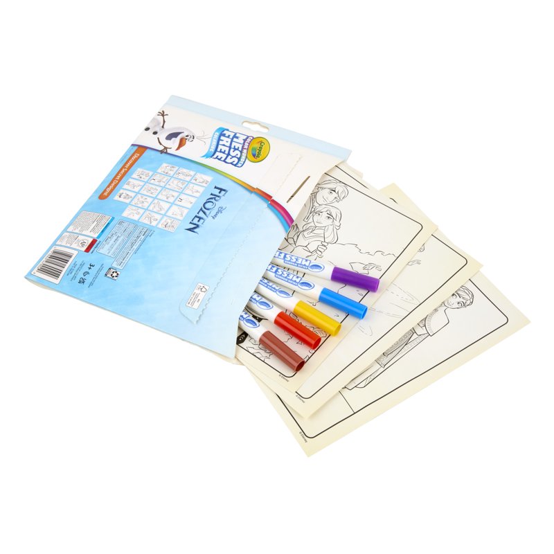 Color Wonder Frozen Coloring Set with 18 Pages & Markers - Mess-Free Kids Art Kit
