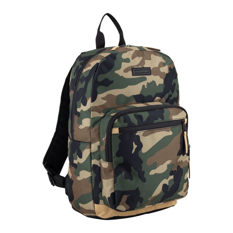 Unisex 17-Inch Backpack & Lunch Box Set - Green Army Camo