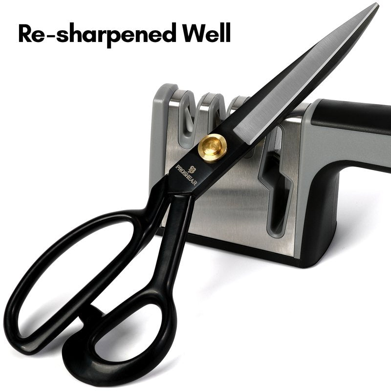 10 Inch Heavy Duty Fabric Scissors - Pro Shears for Leather Tailoring, Home & Office