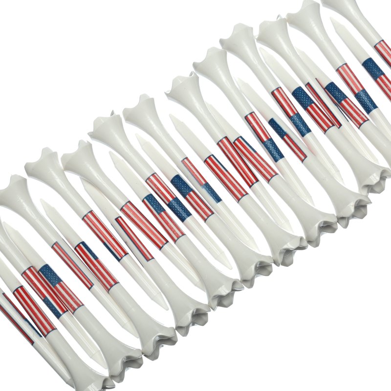 Golf Tees with Low-Resistance Head for Longer Drives - 25 Pack, 2.75"