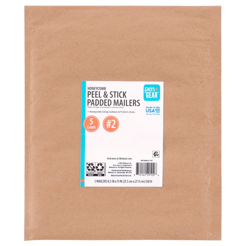 Self-Seal Honeycomb Padded Mailers - Eco-Friendly Shipping Pack 4