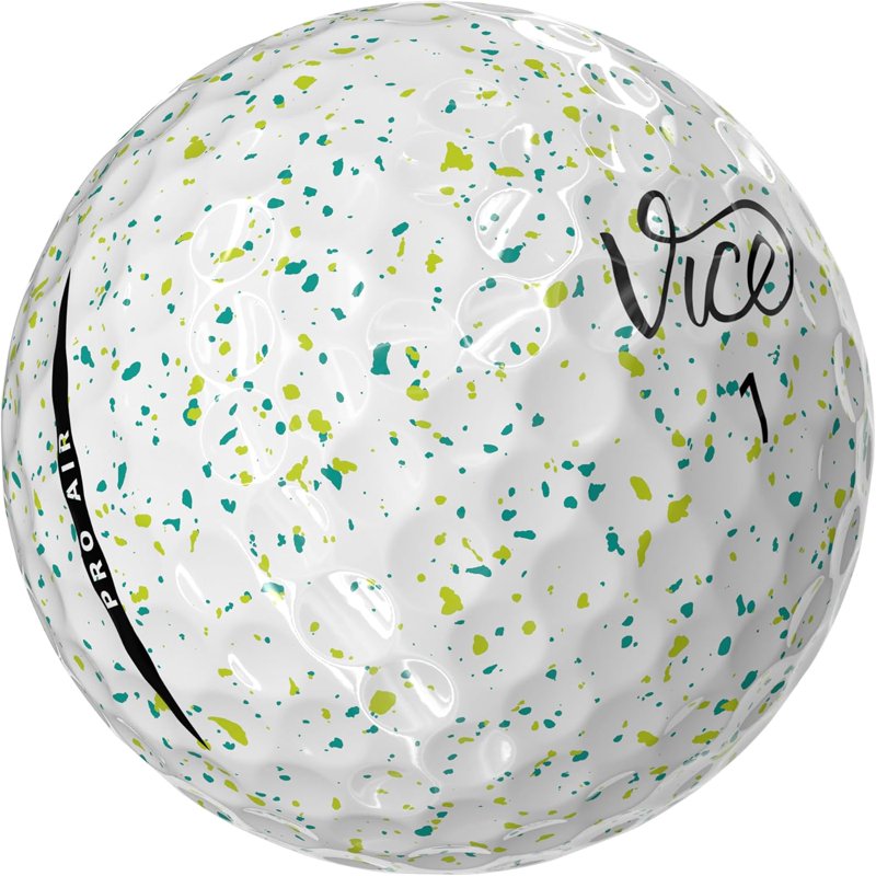 (2 Pack) Vice Pro Air Golf Balls 2025 Drip Petrol/Yellow – 12pk
