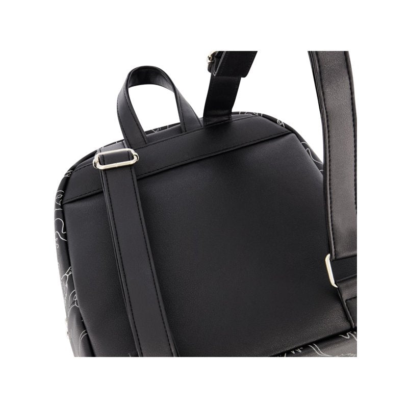 Danny Phantom Mini Backpack - Small Travel Bag with Adjustable Straps, Black, 11 Inch