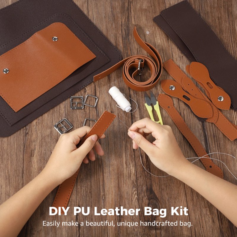 DIY Leather Bag Kit for Handmade Shoulder & Crossbody Bags - All Supplies Included