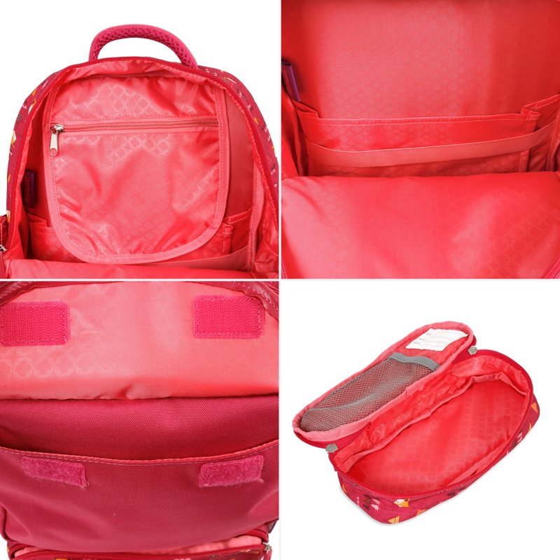 Kids 15-Inch School Backpack with Pencil Case - Reflective & Padded Comfort
