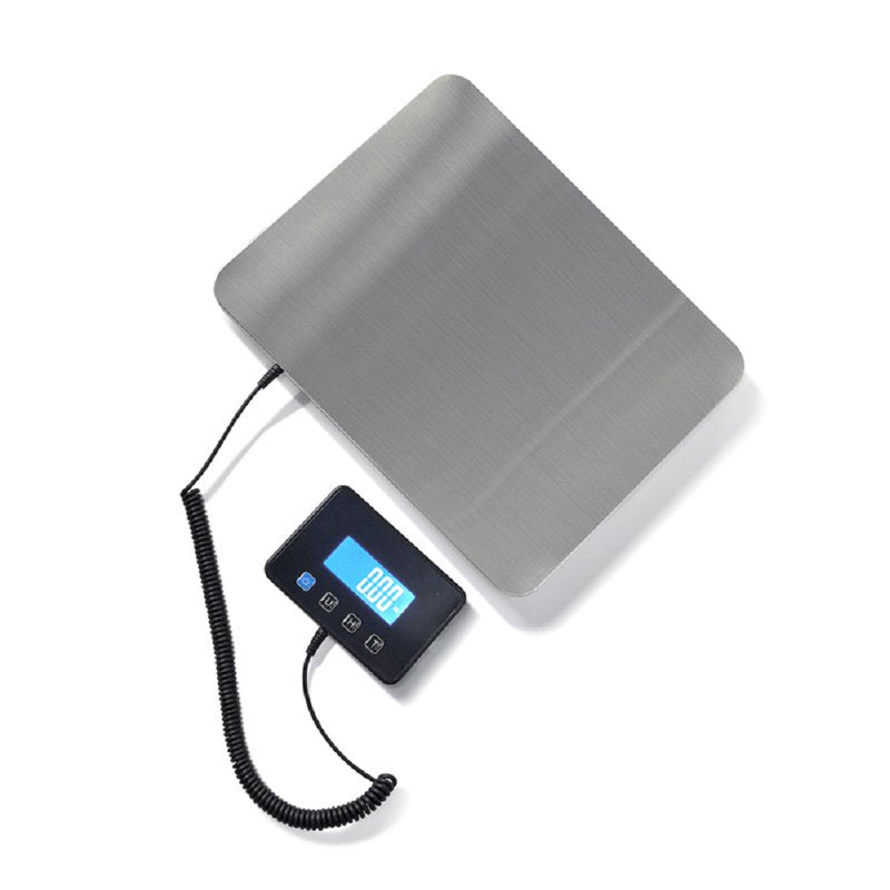 Digital Postal Shipping Scale 440 lb Heavy Duty Wide Platform Tare Hold USB-C Battery