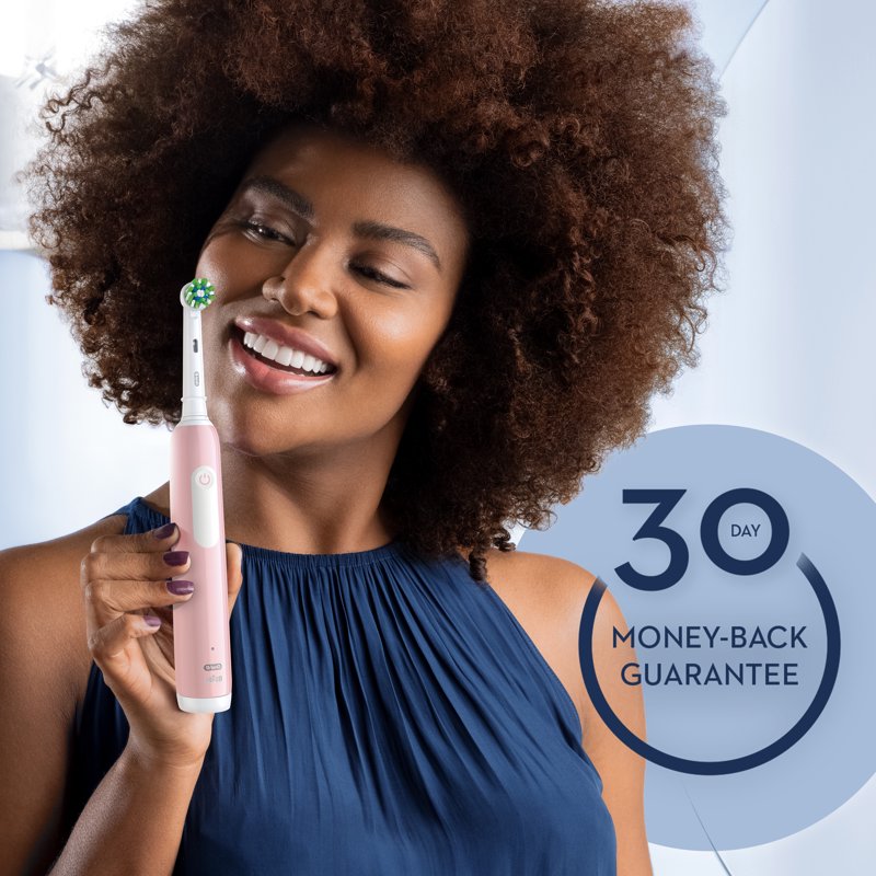 Rechargeable Electric Toothbrush for Adults and Kids - Pink