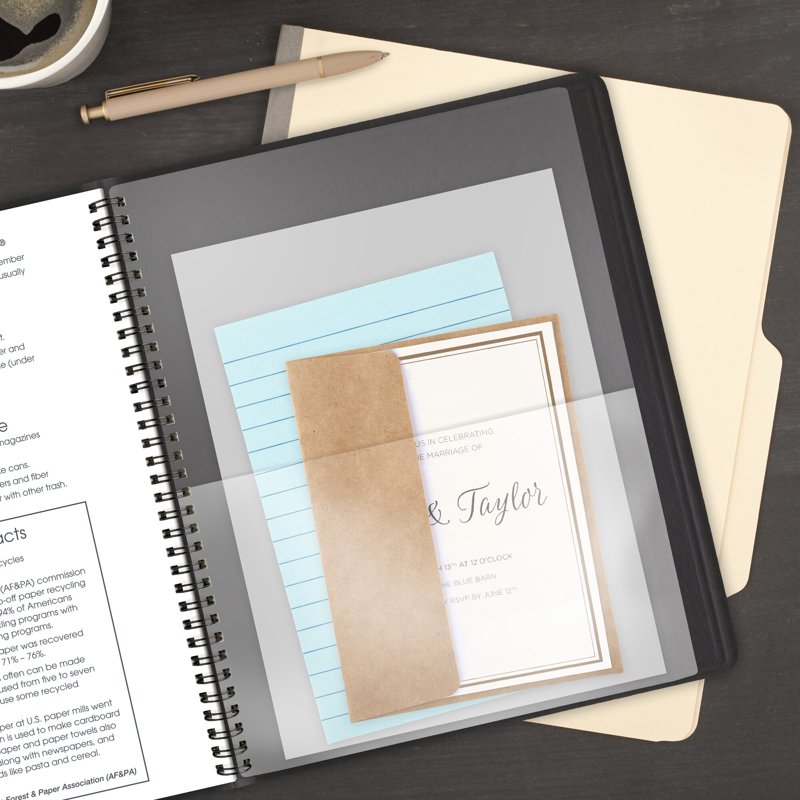 Academic 2026-2027 Weekly Planner Large 8.25 x 11 Black Organize Your Year