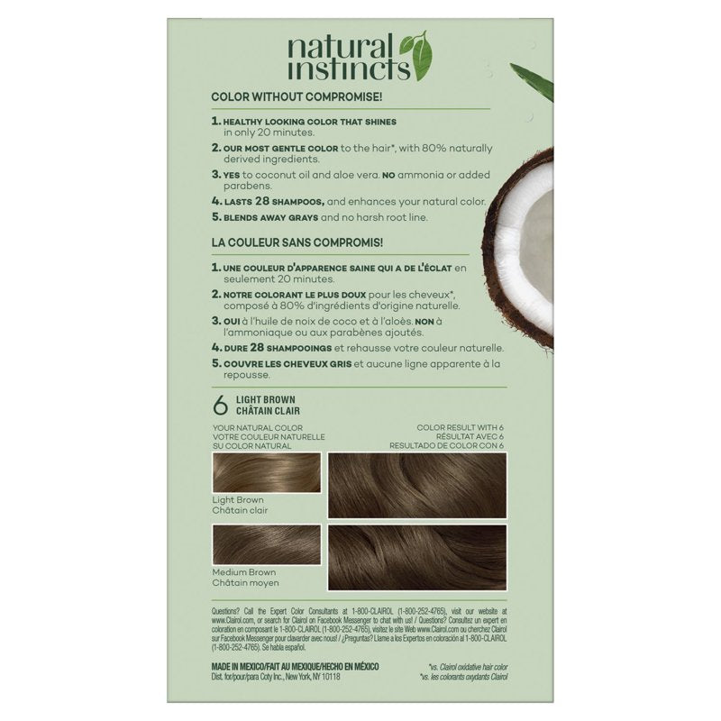 Demi-Permanent Hair Color Creme - Light Brown | Hair Dye for All Shades