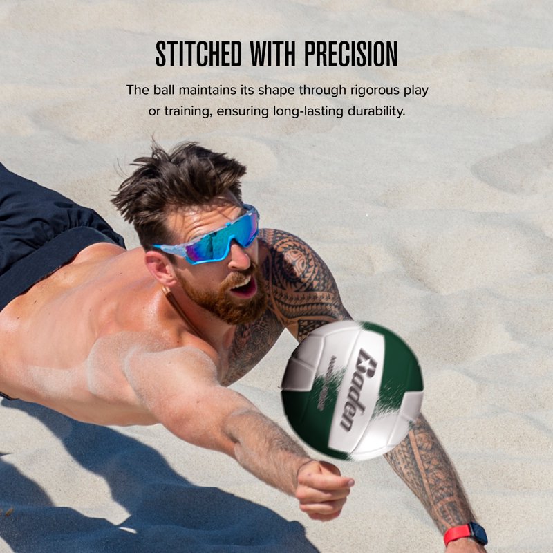 Official Size Recreational Volleyball with Cushioned Cover - Indoor & Outdoor Use