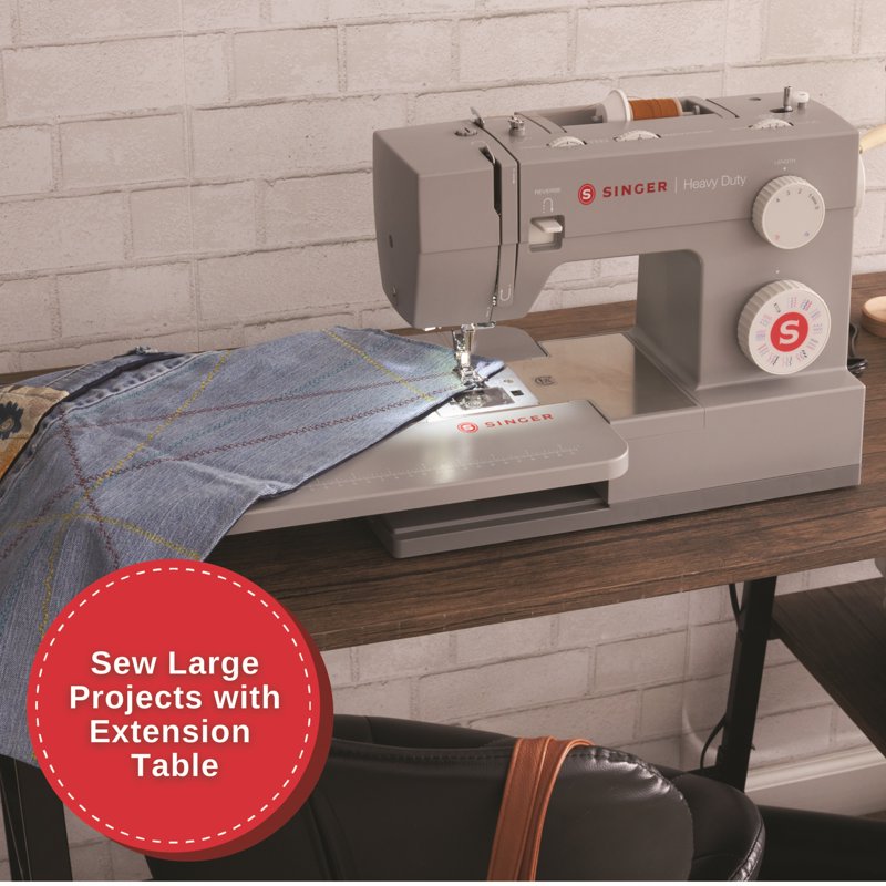 Heavy Duty Sewing Machine with Extension Table & 110 Stitch Options