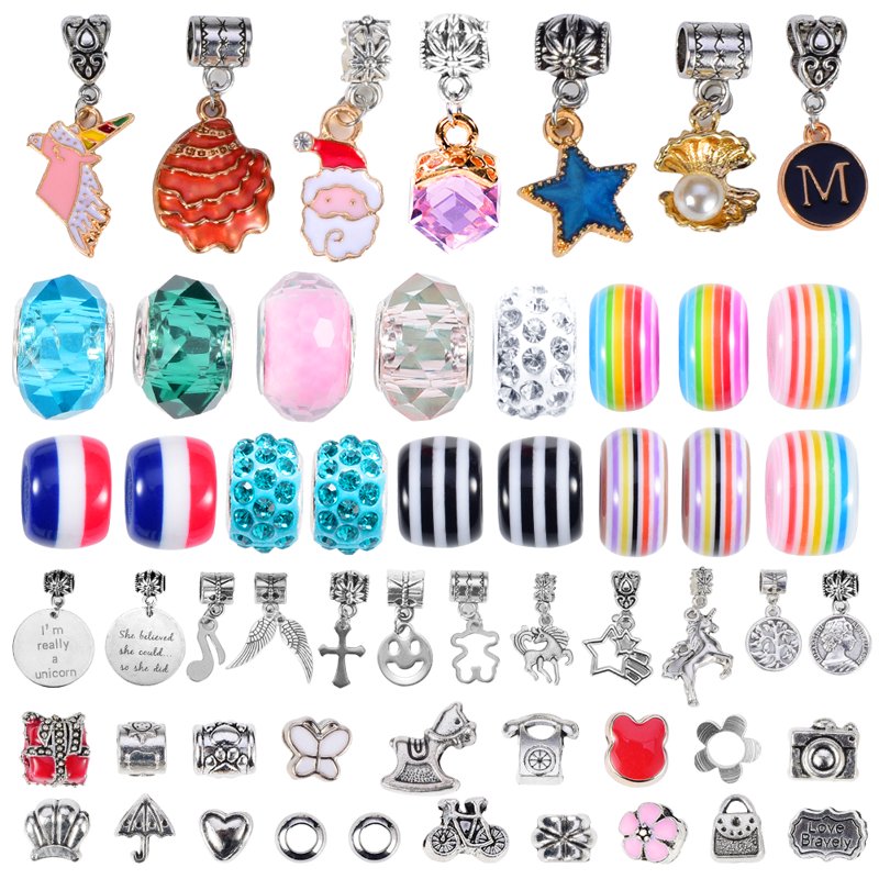 Jewelry Making Kit for Kids Girls - Unicorn Charm Bracelet Craft Set for Ages 6-12