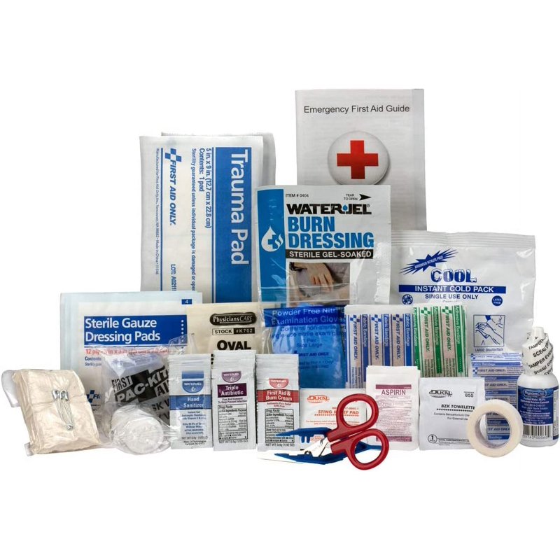 25 Person ANSI A+ First Aid Kit Refill 141 Pieces for Workplace Emergency
