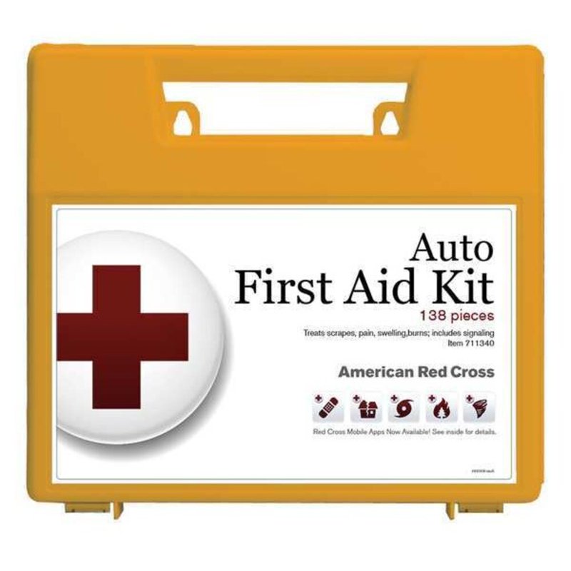 10-Person Plastic Bulk First Aid Kit with 138 Components for Emergency Use