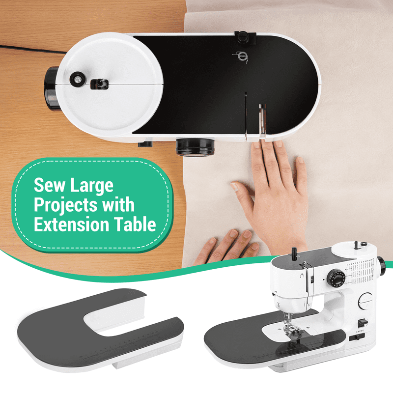 Portable Sewing Machine with 39 Stitches, Extension Table & Kits for Beginners
