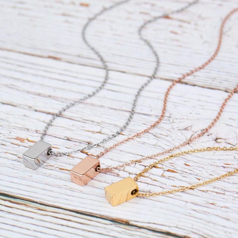 Personalized Mother Daughter Necklace with Heartfelt Card - Silver or Rose Gold