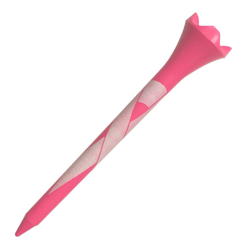 Plastic Golf Tees 3.25 Inch Pack of 25 - Pink Breast Cancer Awareness Edition