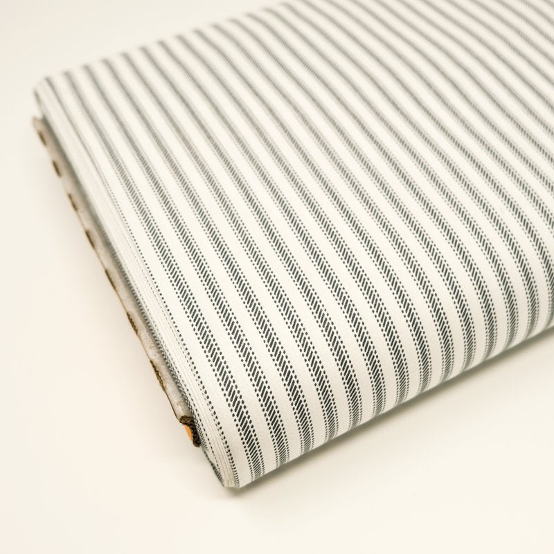Navy Stripe Ticking Fabric by the Yard - 100% Cotton for Home & Crafts