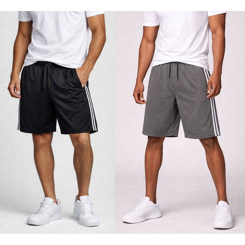 Men's Athletic Shorts with Pockets, Quick Dry Workout Gym Basketball 8-Inch Inseam