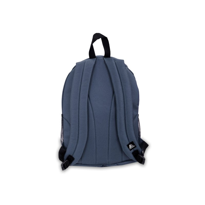 Unisex Two-Tone Sport Backpack with Mesh Pockets - Gray