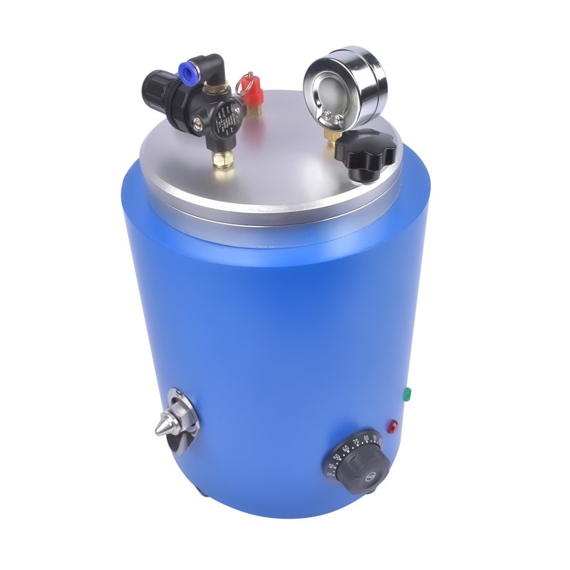 500W Wax Casting Machine with 2 Nozzles, 5.5lb Capacity for Jewelry Making