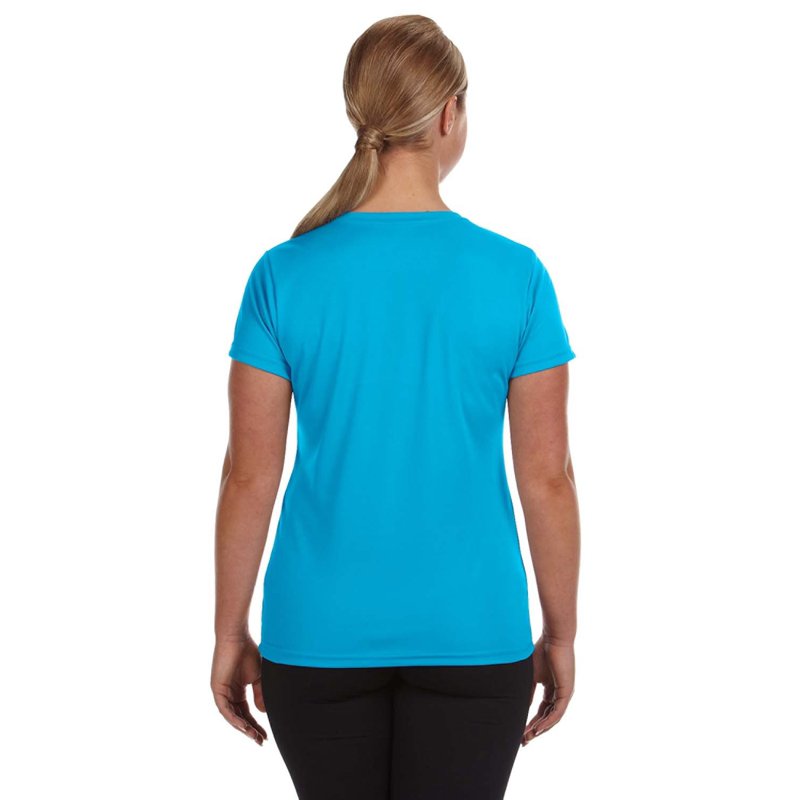 Ladies NexGen Wicking Tee - Augusta Sportswear, Power Blue, 3XL