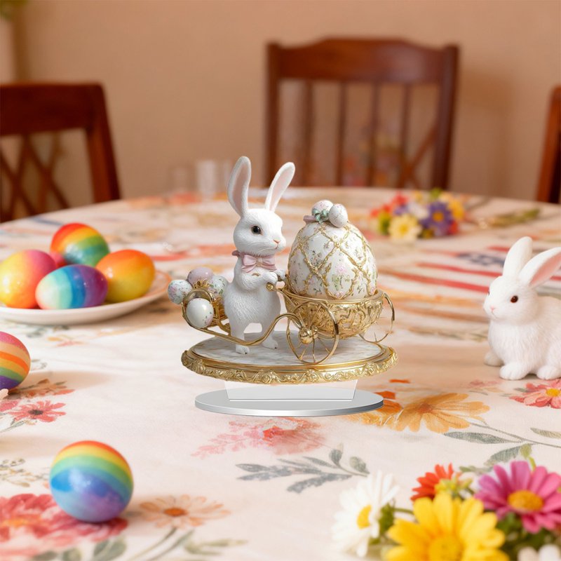 Easter Acrylic Egg Decorations for Spring Holiday Tabletop & Yard Decor