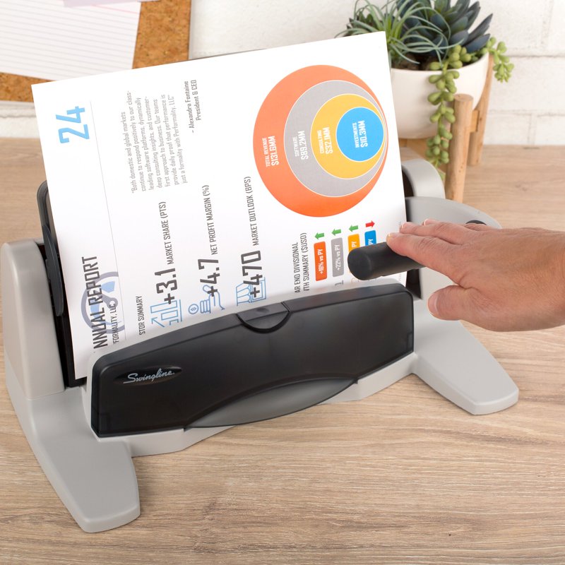 Heavy Duty Hole Puncher 40 Sheet Capacity 2-7 Hole Punch for Office & Crafts