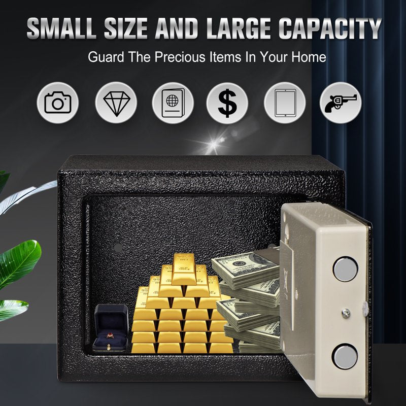 Large Capacity Fireproof Safe Box with Electronic Keypad for Home Office Security