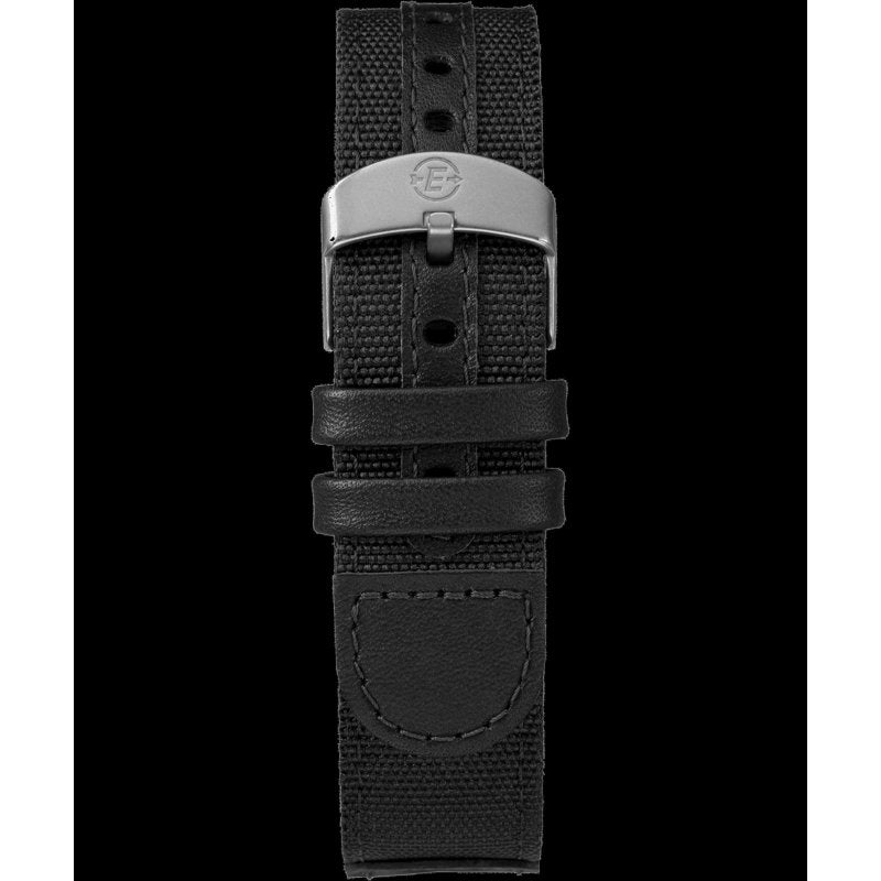 Men's Outdoor Rugged Resin 40mm Watch with Water Resistance and Leather Strap