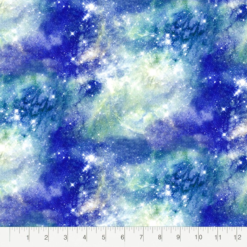 Cotton Celestial Fabric Bundle - Precut Quilt & Sewing Material, 18x21 Inches, Multicolor, 5 Pieces